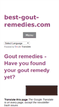 Mobile Screenshot of best-gout-remedies.com