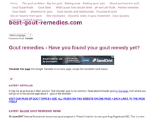 Tablet Screenshot of best-gout-remedies.com